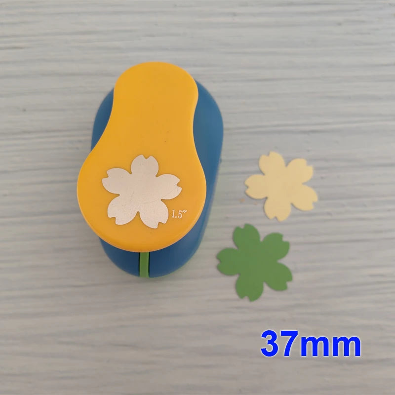 49mm 37mm 2.5cm 1.6cm Sakura Petal Craft Hole Punch Scrapbooking School Paper Puncher EVA Cutting Tool Child DIY Cutter