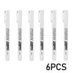 New 1/2/3PCS Waterproof Metal Marker Permanent White Paint Pen Washing Art Painting Graffiti Pens Fabric Wood Leather Marker1MM