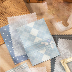 Mr.Paper 20Pcs/Pack Weave Dream Echo Series Card Stock Material Paper Vintage Plaid & Lace for Journal Scrapbook DIY Background