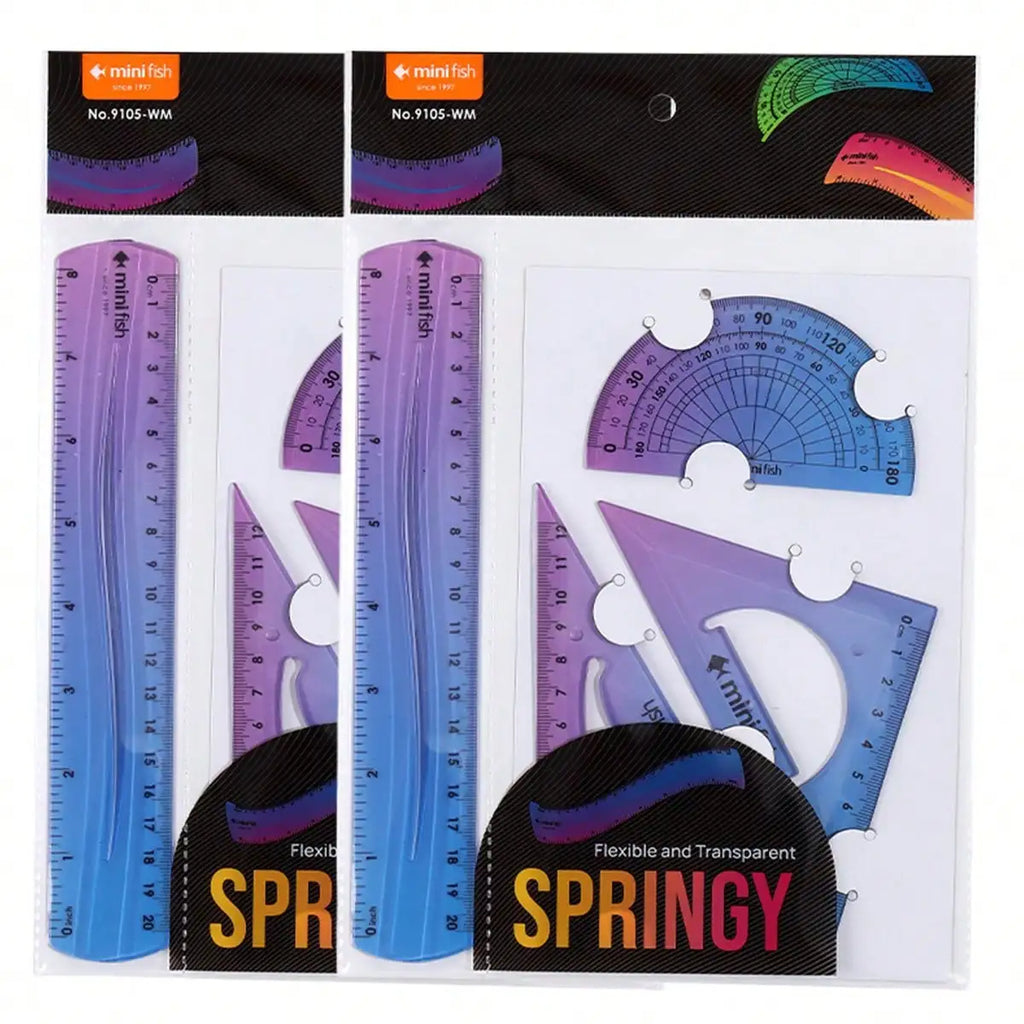 20cm Soft Ruler  with Gradient Ombre Style and Length Measured in Both Centimeters and Inches Suitable  Students  School Use