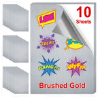 10 Sheets Printable Vinyl Sticker Paper Waterproof A4 Transparent Copy Paper for Inkjet Printer DIY Self-adhesive Label Stickers