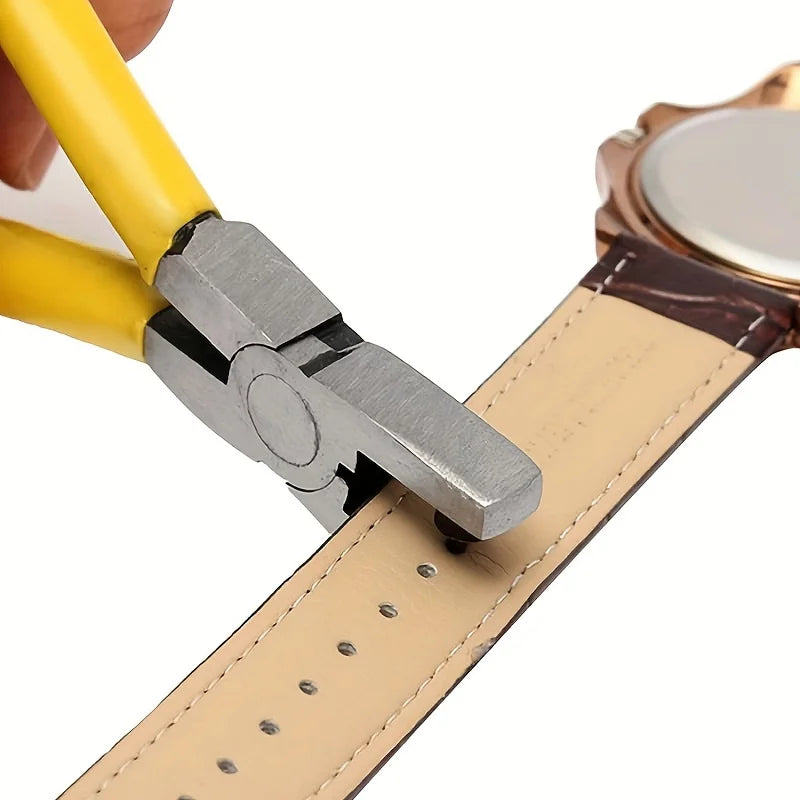 1pc 2.0mm Universal Hand Strap Watch Band Punch Tool Punching Puncher Hole Pliers