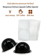 Reusable Aluminum Coffee Capsules Compatible with Nespresso Vertuo Machine - Durable Coffee Pod Shells for Espresso Lovers