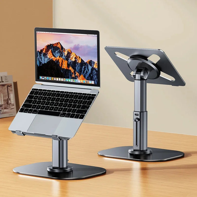 Oatsbasf Metal Desktop Laptop Holder Riser Computer Stand Height Adjustable Portable Laptop Table Stand for 11-17.3" Device