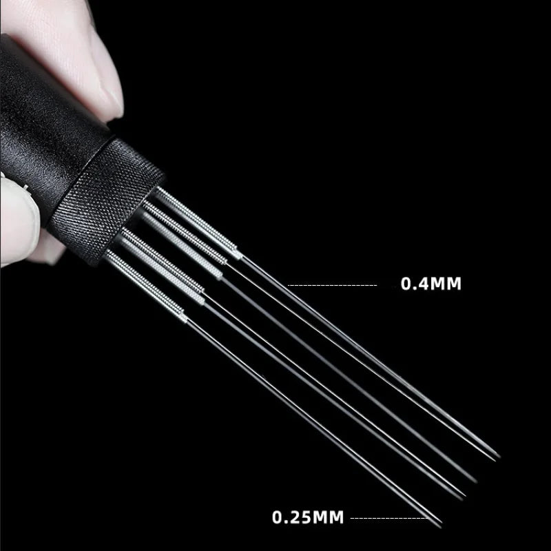 Espresso Coffee Stirrer Needle with 8 Needles Magnetic Abortion Stand Barista Coffee Stirring Distribution Tools