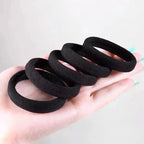 10-100pcs New Women High Elasticity Black Headband Hair Accessories Lazy Tie Hair Sturdy and Durable High Ponytail Rubber Band