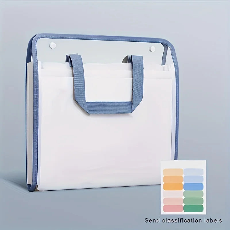 1PC Student file bag accordion bag folder large capacity test paper storage bag