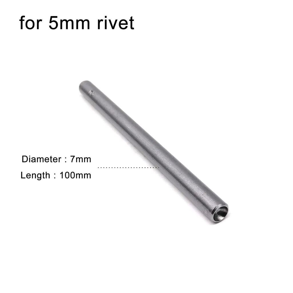 3mm to 15mm Dia Rivet Punch Tool Rod for Metal Decorative Mushroom Domed Semi Ball Half Round Nailhead Spike Stud DIY 45# Steel