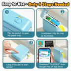 DOLEWA T01 Label Printer Portable Mini Thermal Printer Without Ink Bluetooth Wireless Labeling Machine DIY Barcode Sticker