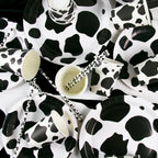 Cow Party Themed Disposable Tableware Set Paper Plates and Cow Napkins for Kids Cow Themed Birthday Party Decorations