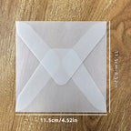 50pcs/lot Blank Translucent Envelope for Invitations Postcards European Giftbox Message Card Envelopes Wedding Business Letters