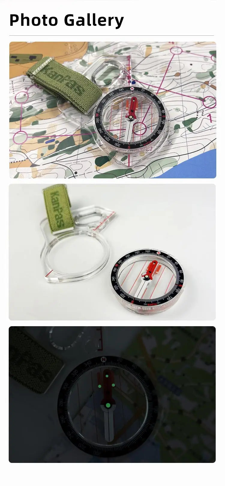 KANPAS Basic Competition Orienteering Thumb Compass, MA-40-FS