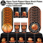 Basketball Tablecloths Basketball Party Decorations Rectangular Plastic Table Cover Boys Basketball Theme Birthday Party Supplie