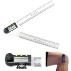 0-200/300mm Digital Angle Finder Meter 0-360 Degree Stainless Steel LCD Protractor Goniometer Ruler