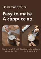 Bincoo Electric Milk Frothers Handheld Wireless Blender USB Mini Coffee Maker Whisk Mixer Cappuccino Cream Egg Beater Blender