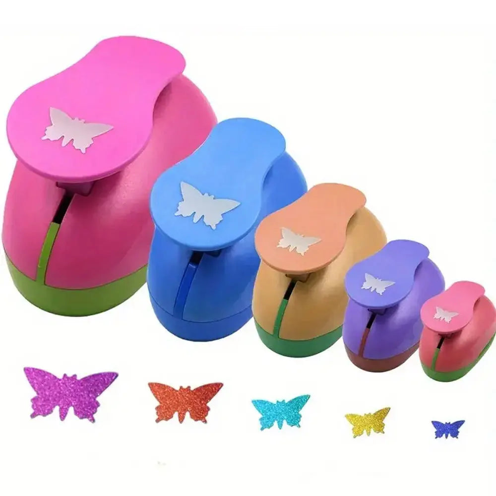 8/16/25/38/50mm Random Color Butterfly Shape Hole Punch, DIY Embossing Punch, Scrapbooking Machine, Paper Cutting Punch.