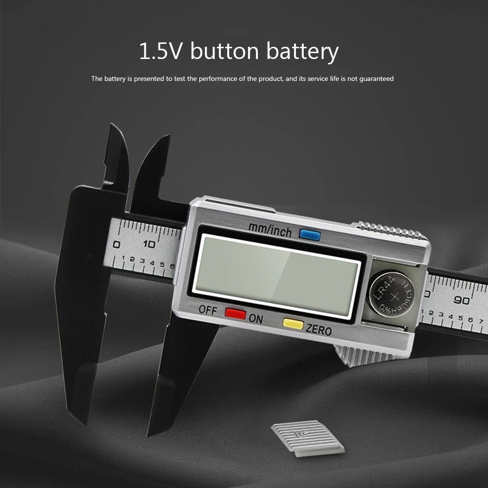 Multipurpose Vernier Caliper Digital High-strength Plastics 4 Measuring Functions 0.1mm Accuracy for Auto Machinery