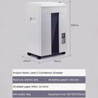 Hot Sale 20L Electric Shredder 2*12mm High Power 5 Level Secret Continuous 40 Minutes Work Office Home Paper Grinder Crusher Des