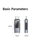 Hagibis LED Display 240W USB C Adapter Type C to USB C USB4 Connector 40Gbps 8K@60Hz for Thunderbolt 4/3 iPhone 15/16/17 Macbook