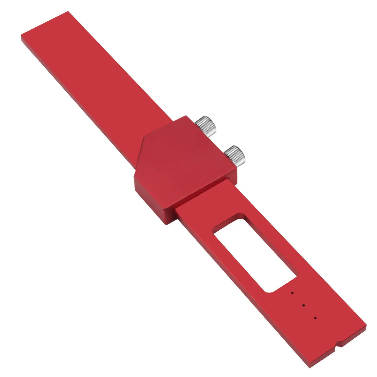 Precision Pocket Ruler T-Type Scribing Ruler Carpenty Square T Track Ruler Inch and Metric Measuring Marking Ruler W/ Slide Stop