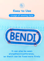 Custom Thermal Embroidery Iron Name Tag Sticker Personalized Washable Sewing Clothing Children Stickers Clothes Babysuit Labels