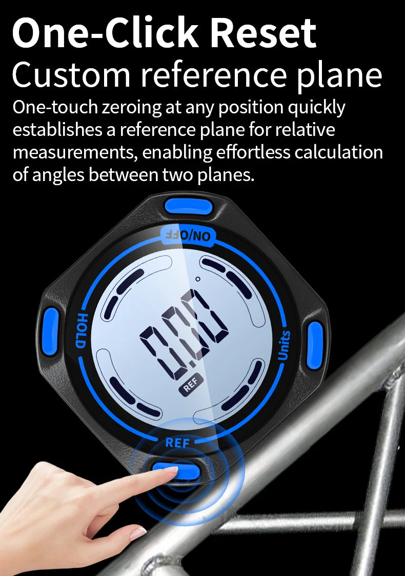 SNAKOL SK-G1 Digital Level Angle Gauge 360° LCD Electronic Bevel Protractor Mini Inclinometer Magnetic Base Tilt Measuring Tool