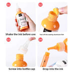 Premium Quality Water-based Ink Refill for Acrylic Paint Pen and DIY Crafts - Ideal Ink Supplement for Artists and Hobbyists