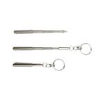 1PCS Portable Telescoping Pen Metal Keyring  Stainless Steel Keychain Ballpoint pen Out Door
