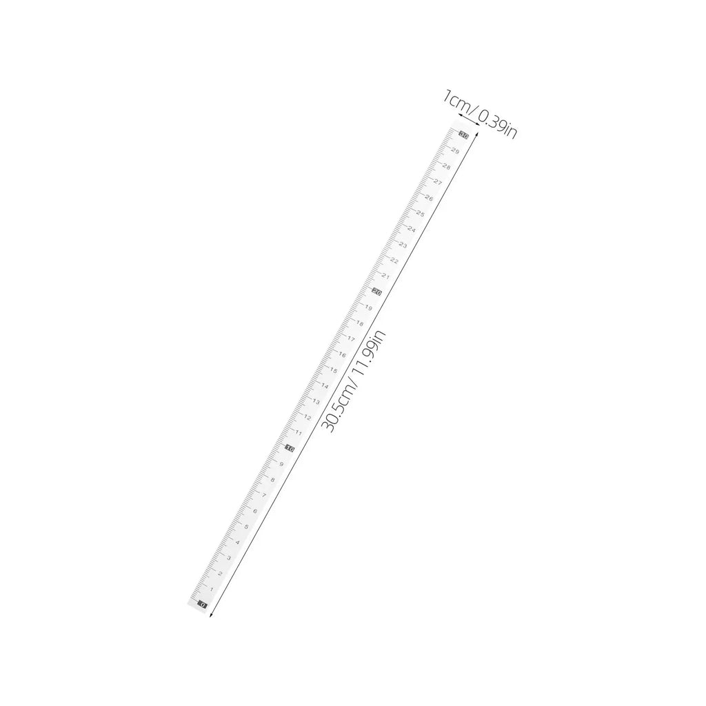 20Pcs Adhesive Measuring Tape Waterproof Self Adhesive Ruler Sticker Flexible PVC Peel Stick Tape Measure for Workbench DIY