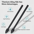 Stylus Pen Tips for Samsung S Pen Replacement S Pencil Spare Nib with Removal Tweezer for Samsung Galaxy Tab S10/S10 Ultra/S9/S8
