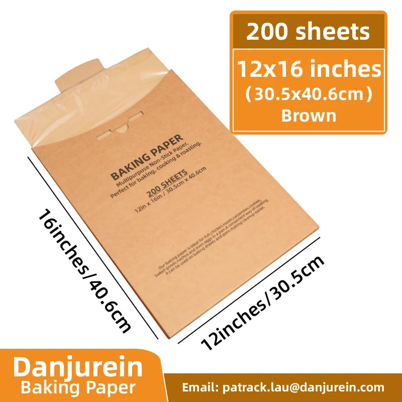 Parchment Paper Baking Paper Square Non-Stick Precut 4” to 12” Grilling Oven Air Fryer Steaming Burger Paper Baking Supplies