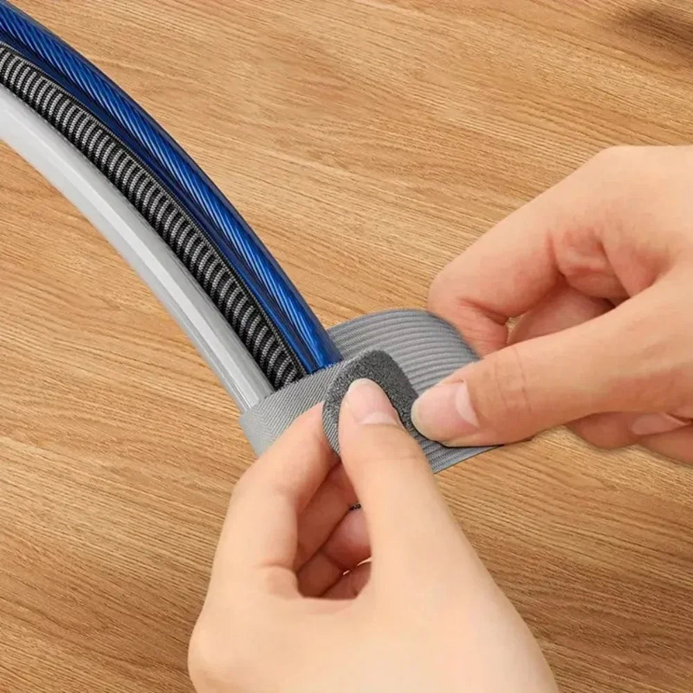 Self Adhesive Reusable Cable Ties Velcro Fastening Wire Organizer Adjustable Cord Holder for Desk Power Cord Management