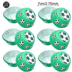 Soccer Party Disposable Tableware Paper Plates Cups Napkins Tablecloth Soccer Birthday Party Decoration