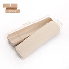 Portable Travel Tableware Eco-friendly Storage Box Case Food Grade Dinnerware Kitchen Fork Spoon Box Kid Cutlery Set Organizer