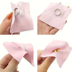 Microfiber Cleaning Cloths for Glasses Phone Screens Jewelry Random Colors Thick Soft Cleaning Wipes for Maintenance & Polishing