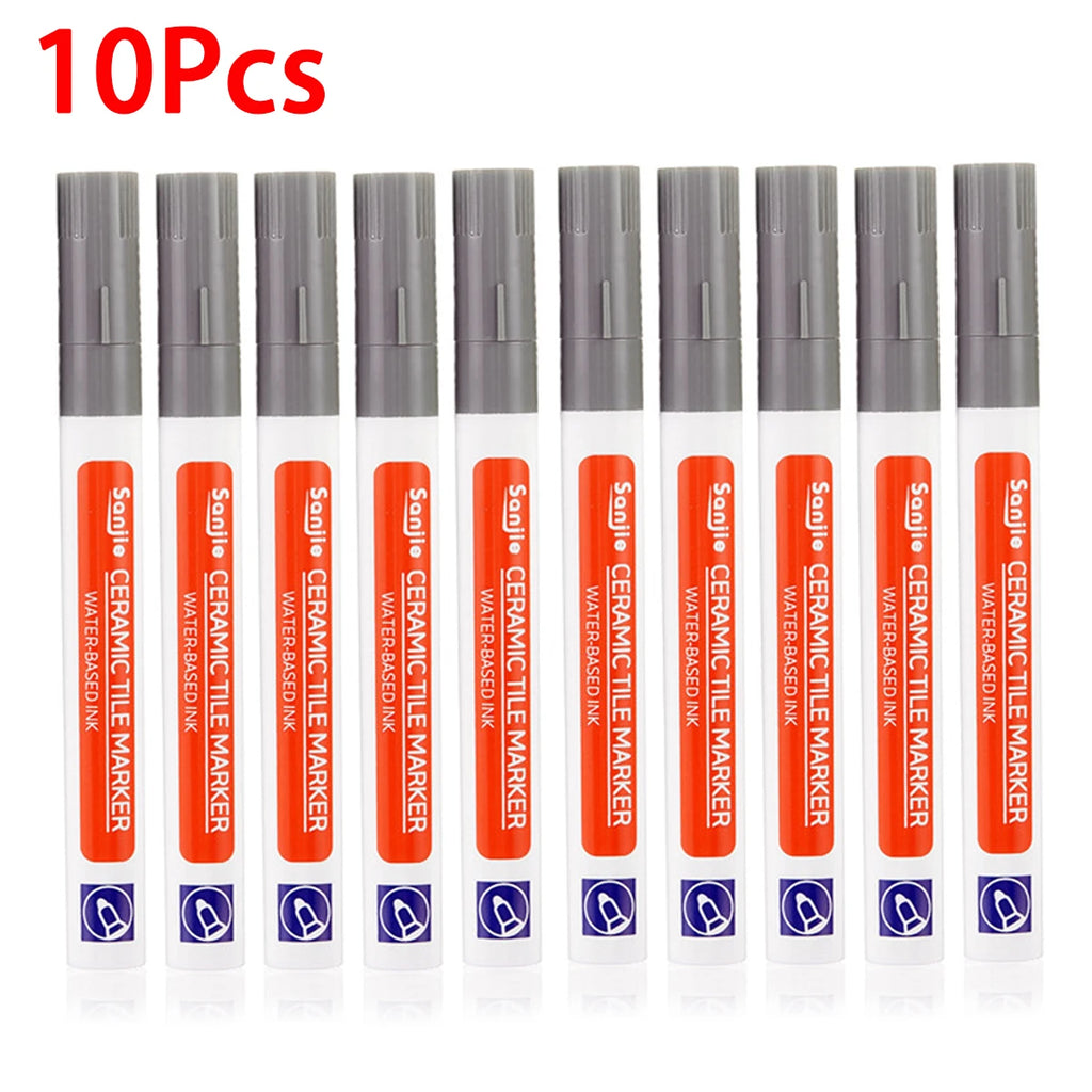 1Pcs Waterproof Ceramic Tile Grout Marker Pen, White Tile Repair Pen with Anti-Mold Filler, Bathroom Floor Tile Gap Cleaning Pen