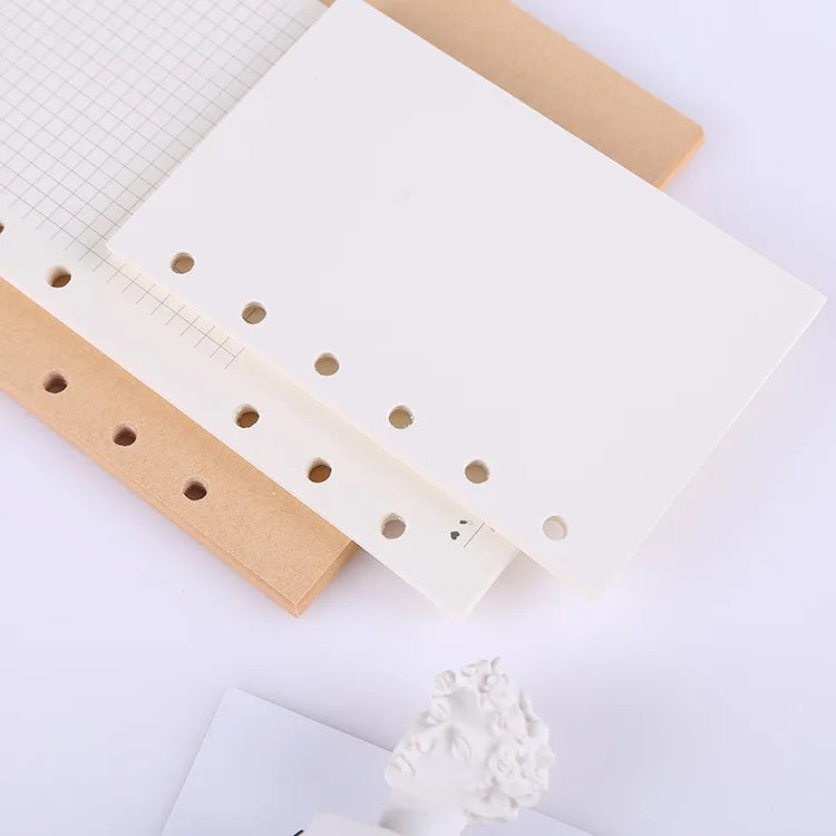 45 Sheets A5 A6A7 Loose Leaf Notebook Refill Spiral Binder Inner Page Weekly Monthly To Do Line Dot Grid Inside Paper Stationery