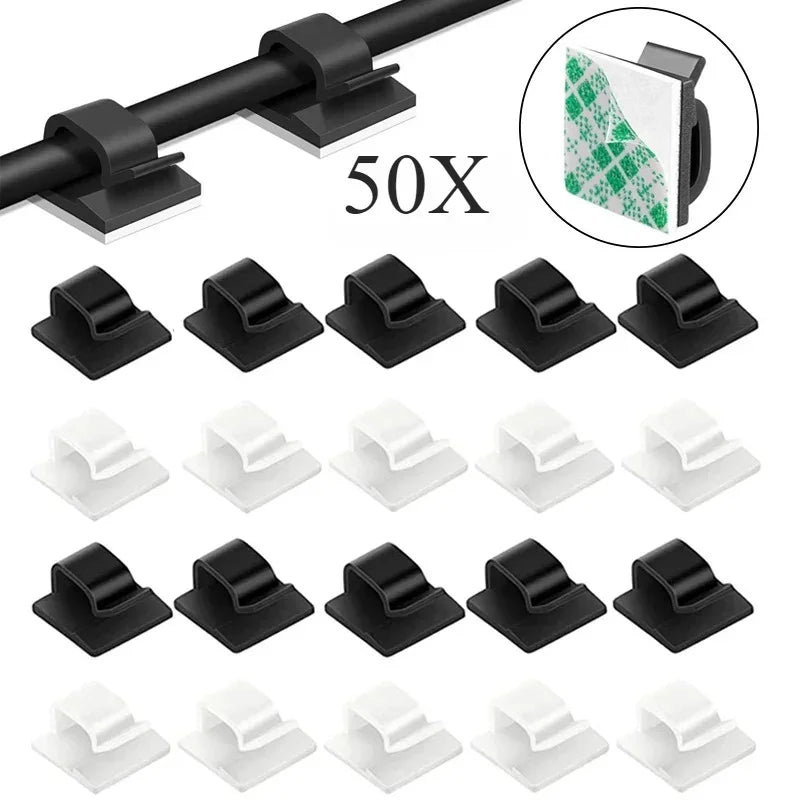Car Cable Clamp Accessories Guiding Line Self-adhesive Line Management Clips Wiring Wire Arrangement Electrical Equipment WINDER