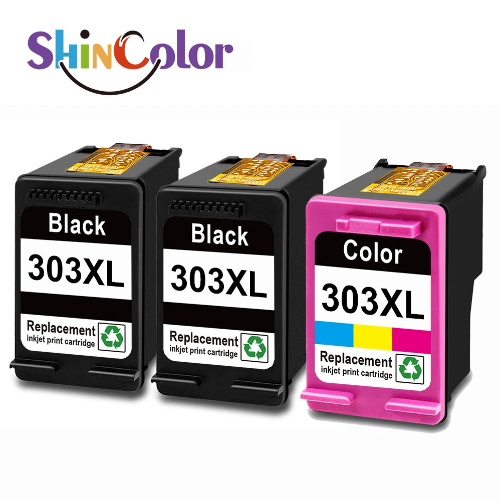 ShinColor for HP303 Xl 303xl Premium Color Inkjet Ink Cartridge For HP303 For HP ENVY Photo 6220 6230 6232 Printer