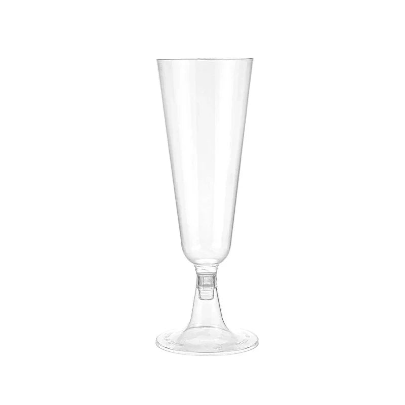 JUSTINLAU 25/50/100pcs Disposable Cups Clear Plastic Champagne Flutes Bar Cups Toasting Glasses for Weddings Party Cocktail Cups