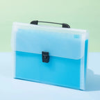Durable A4 Portable Accordion Bag Organ Bag Large Capacity 13 Layer Folder Transparent Thickened Test Paper Storage Bag Student