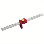 Professional T-Type Woodworking Scriber Precision Marking Gauge Scribing Positioning Block Adjustable Alloy Scribing Ruler DIY
