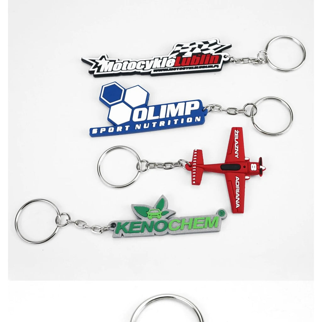 Custom Embroidery Keychains Double-sided Wholesale 50 PCS Printed Woven Logo to Customize Fabric Key Ring Tag for Bag Phone Car