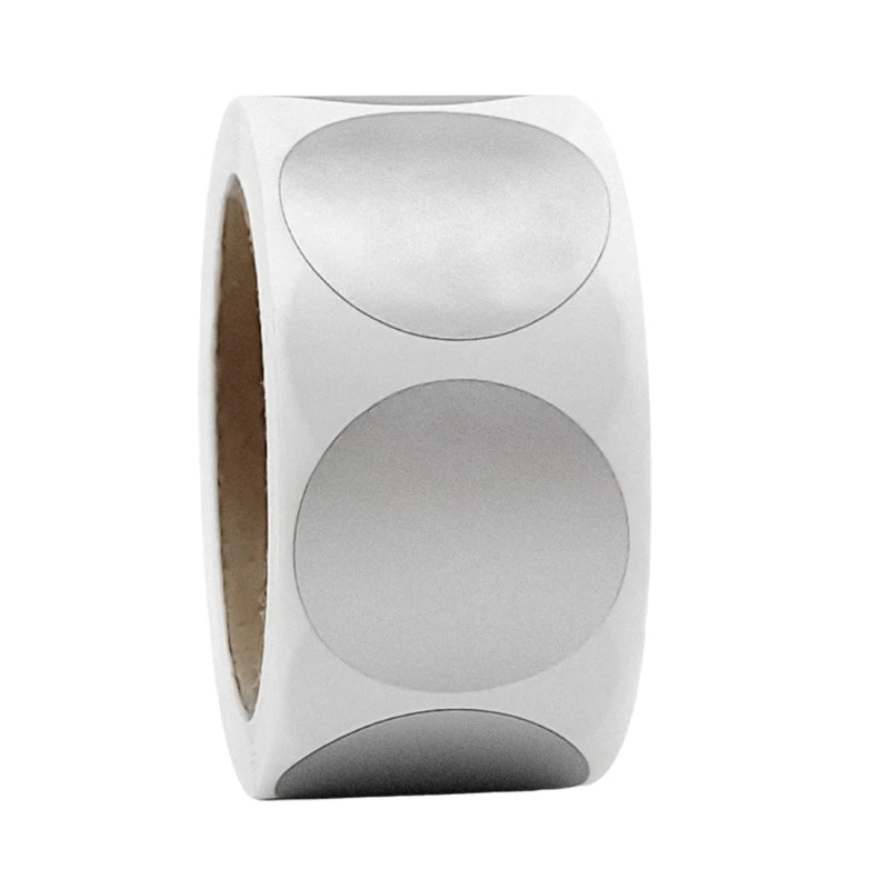 300 Pcs/Roll Scratch Labels Round Scratch Sticker Scratch Cards for Surprise Drop Shipping