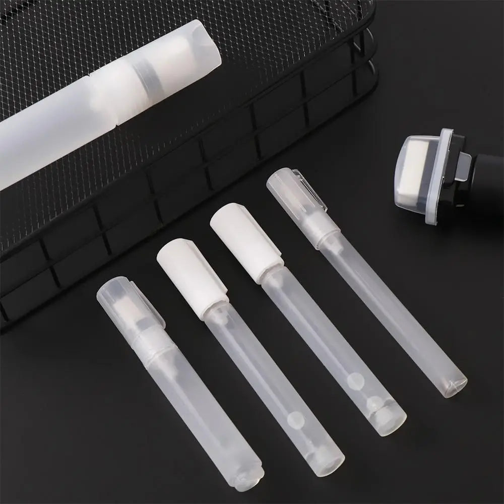 Refillable ink Plastic Repeatable Use Transparent Paint Pen Accessories Empty Rod Graffiti Pens Liquid Chalk Marker