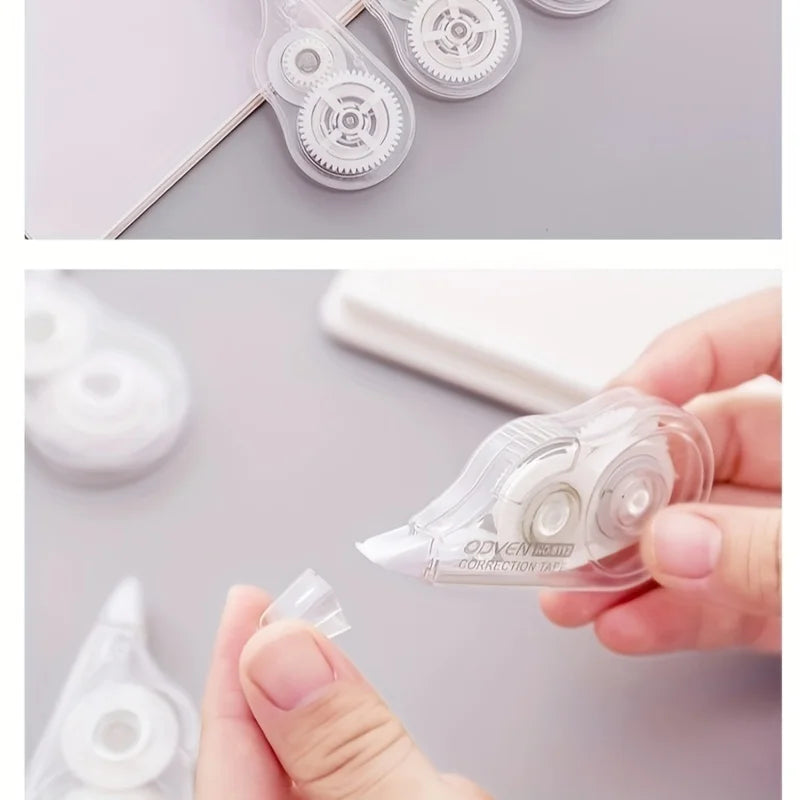 1 PC Large Capacity Transparent Correction Tape Simple Portable Student School Exam Office Stationery Supplies