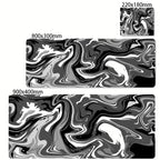 XXL Black and White Strata Liquid 900x400 Mouse Pad Computer Laptop Anime Keyboard Mouse Mat Large Mousepad Keyboards Desk Mat