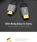 QGEEM HDMI-Compatible Cable HDMI to HDMI 2.0 Cable 4K for Xiaomi Projector Nintend Switch PS4 Television TVBox xbox Cable HDMI