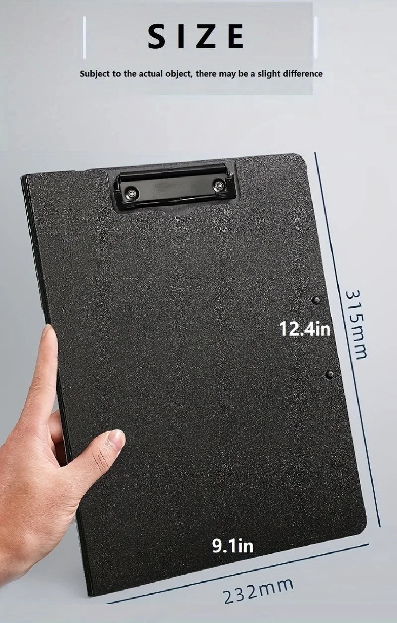 A4 File Folders Clipboard Writing Pad Memo Clip Board Double Clips Test Paper Storage Organizer For School Stationary Supplies