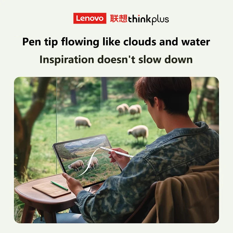 Lenovo Universal BP28 Stylus Pen for Android & iOS Tablets Compatible with iPad Huawei Xiaomi Samsung - Three Tips Included